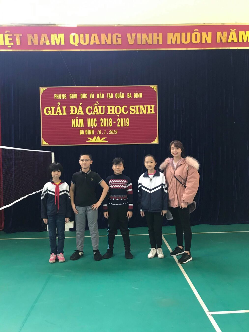 Giải thi đấu đá cầu học sinh quận Ba Đình năm học 2018 - 2019 của trường Tiểu học Nguyễn Bá Ngọc
