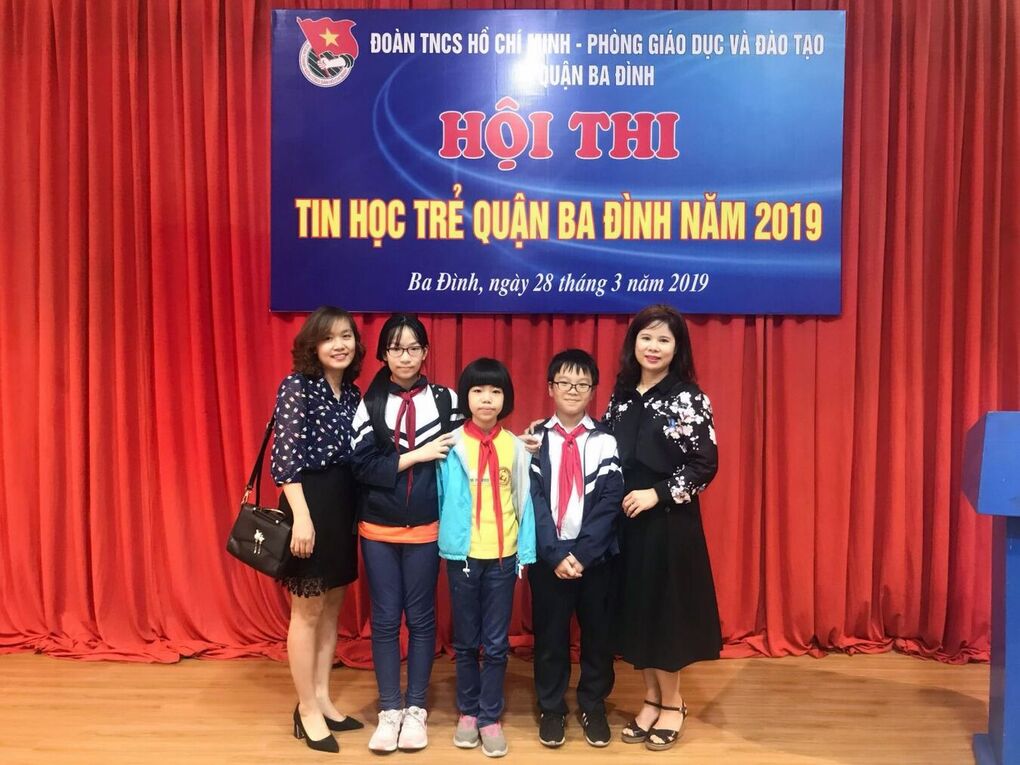 Trường Tiểu học Nguyễn Bá Ngọc tham gia Hội thi Tin học trẻ quận Ba Đình năm học 2018 - 2019
