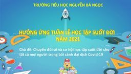 Trường Tiểu học Nguyễn Bá Ngọc triển khai các hoạt động tổ chức Tuần lễ hưởng ứng học tập suốt đời năm 2021