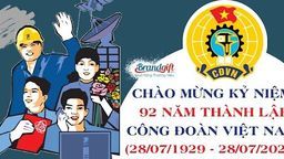 Tuyên truyền kỷ niệm 92 Ngày thành lập Công đoàn Việt Nam (28/7/1929 – 28/7/2021)