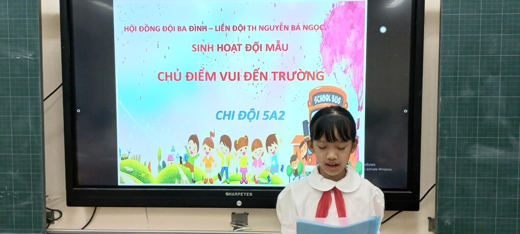Liên đội trường Tiểu học Nguyễn Bá Ngọc tổ chức thành công sinh hoạt Chi đội mẫu năm học 2022 - 2023