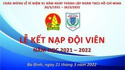 Liên Đội trường Tiểu học Nguyễn Bá Ngọc tổ chức lễ kết nạp Đội viên mới