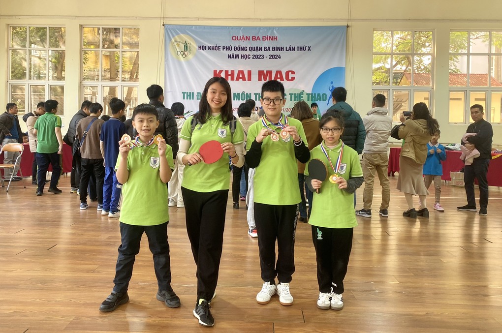 Những thành tích nổi bật của trường Tiểu học Nguyễn Bá Ngọc trong ngày đầu tham gia “Hội khỏe Phù Đổng” cấp Quận