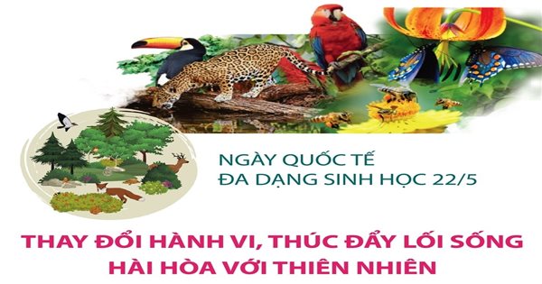 Ngày Quốc tế đa dạng sinh học 22/5: Thay đổi hành vi, thúc đẩy lối sống hài hoà với thiên nhiên